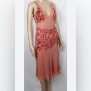 Catherine Malandrino Pink Midi Dress